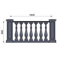 арт.А3040, Столб балюстрады